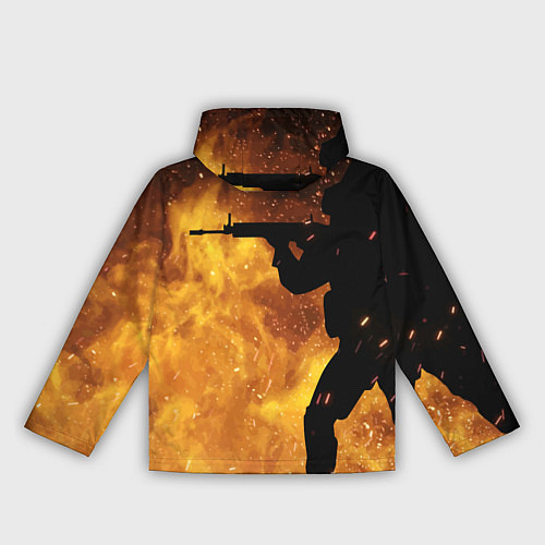 Женская ветровка CS:GO Dark Fire / 3D-Белый – фото 2