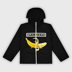 Ветровка с капюшоном женская Brazzers: Black Banana, цвет: 3D-белый