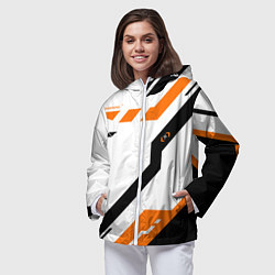 Ветровка с капюшоном женская CS:GO Asiimov Light, цвет: 3D-белый — фото 2