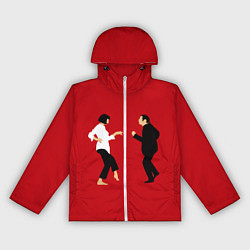 Ветровка с капюшоном женская Криминальное чтиво, цвет: 3D-белый