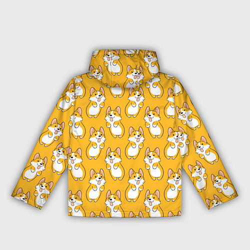 Женская ветровка Корги паттерн / 3D-Белый – фото 2