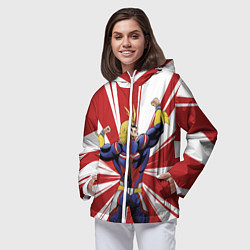 Ветровка с капюшоном женская Всемогущий, цвет: 3D-белый — фото 2