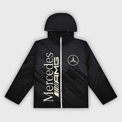 Ветровка с капюшоном женская Mercedes AMG: Black Edition, цвет: 3D-белый