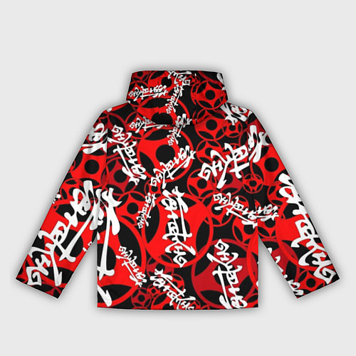 Женская ветровка Каратэ киокушинкай паттерн / 3D-Черный – фото 2