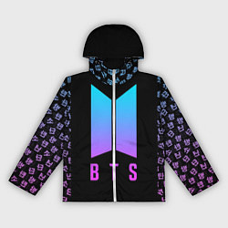 Ветровка с капюшоном женская BTS: Neon Night, цвет: 3D-белый