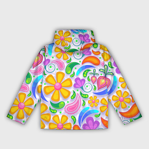 Женская ветровка Абстракция и цветы / 3D-Черный – фото 2