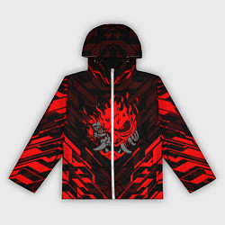 Ветровка с капюшоном женская CYBERPUNK 2077, цвет: 3D-белый