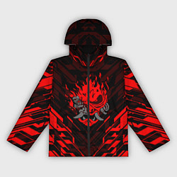 Ветровка с капюшоном женская CYBERPUNK 2077, цвет: 3D-черный