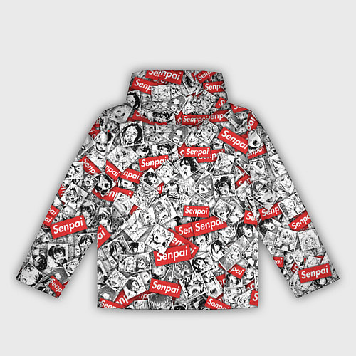 Женская ветровка Senpai x Ahegao / 3D-Белый – фото 2