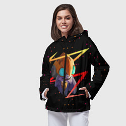 Ветровка с капюшоном женская Dota 2 Tinker, цвет: 3D-черный — фото 2