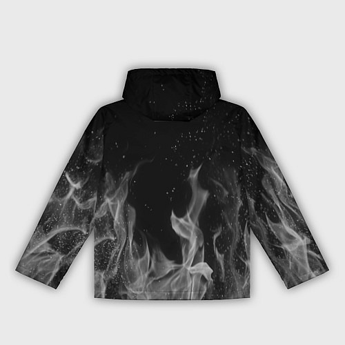 Женская ветровка L letter flame gray / 3D-Белый – фото 2