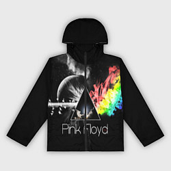 Ветровка с капюшоном женская PINK FLOYD, цвет: 3D-черный