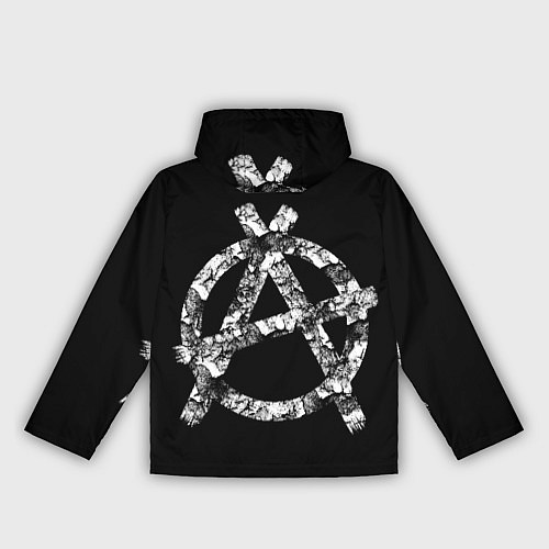 Женская ветровка Король и Шут Анархия спина / 3D-Белый – фото 2