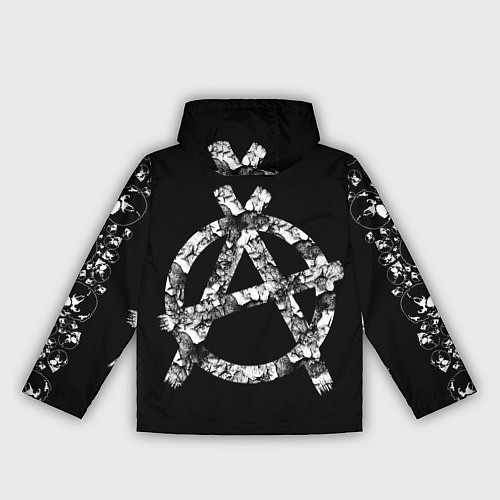 Женская ветровка Король и Шут Анархия спина / 3D-Белый – фото 2