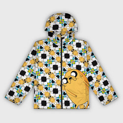 Ветровка с капюшоном женская Jake Adventure Time, цвет: 3D-черный