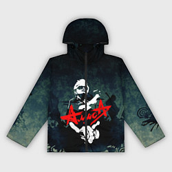 Ветровка с капюшоном женская Алиса, цвет: 3D-черный