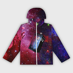 Ветровка с капюшоном женская Doctor Who, цвет: 3D-белый