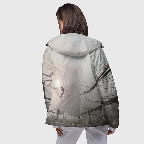 Женская ветровка HALF-LIFE / 3D-Черный – фото 4