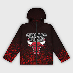 Ветровка с капюшоном женская CHICAGO BULLS, цвет: 3D-черный