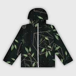 Ветровка с капюшоном женская Геометрия в природе, цвет: 3D-белый