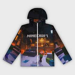 Ветровка с капюшоном женская MINECRAFT, цвет: 3D-белый