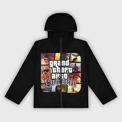 Ветровка с капюшоном женская GTA SA, цвет: 3D-черный