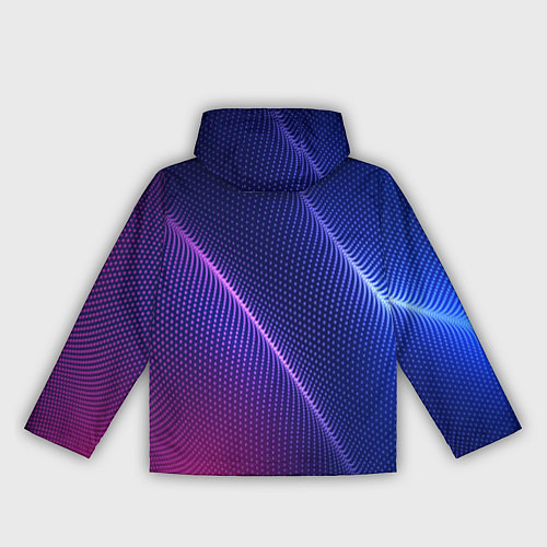 Женская ветровка Фиолетово 3d волны 2020 / 3D-Белый – фото 2