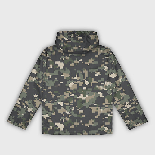 Женская ветровка Пиксельный камуфляж / 3D-Белый – фото 2