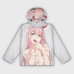 Ветровка с капюшоном женская Ahegao, цвет: 3D-белый