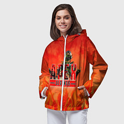 Ветровка с капюшоном женская Apex Legends, цвет: 3D-белый — фото 2
