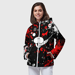 Ветровка с капюшоном женская MONOKUMA, цвет: 3D-белый — фото 2