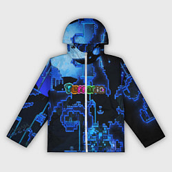 Ветровка с капюшоном женская Terraria, цвет: 3D-белый