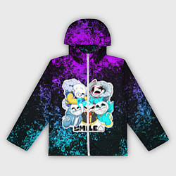 Ветровка с капюшоном женская UNDERTALE, цвет: 3D-белый
