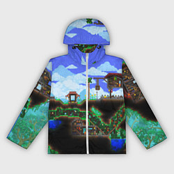 Ветровка с капюшоном женская TERRARIA EXCLUSIVE, цвет: 3D-белый