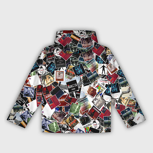 Женская ветровка Дискография EMINEM / 3D-Черный – фото 2