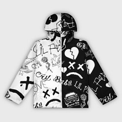 Ветровка с капюшоном женская LIL PEEP, цвет: 3D-белый