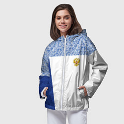 Ветровка с капюшоном женская Форма России, цвет: 3D-белый — фото 2