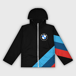 Ветровка с капюшоном женская BMW, цвет: 3D-белый