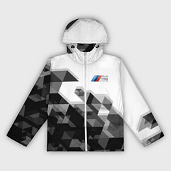 Ветровка с капюшоном женская BMW, цвет: 3D-белый