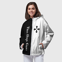 Ветровка с капюшоном женская Three Days Grace, цвет: 3D-белый — фото 2