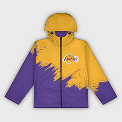 Ветровка с капюшоном женская LA LAKERS, цвет: 3D-черный