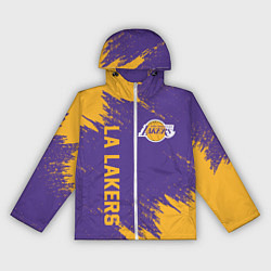 Ветровка с капюшоном женская LA LAKERS, цвет: 3D-белый