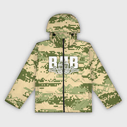 Ветровка с капюшоном женская ВДВ, цвет: 3D-черный