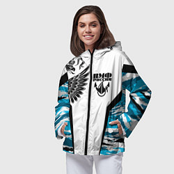 Ветровка с капюшоном женская ВМФ России камуфляж, цвет: 3D-черный — фото 2