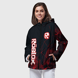 Ветровка с капюшоном женская ROBLOX, цвет: 3D-черный — фото 2
