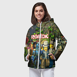 Ветровка с капюшоном женская ROBLOX, цвет: 3D-белый — фото 2