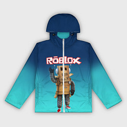 Ветровка с капюшоном женская ROBLOX, цвет: 3D-белый