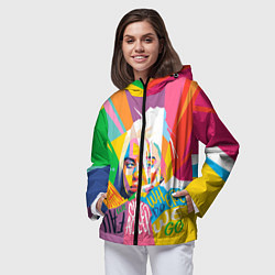 Ветровка с капюшоном женская BILLIE EILISH, цвет: 3D-черный — фото 2