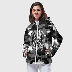 Ветровка с капюшоном женская ВВ МВД, цвет: 3D-белый — фото 2