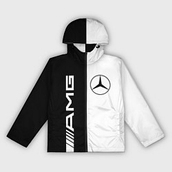 Ветровка с капюшоном женская MERCEDES AMG, цвет: 3D-черный